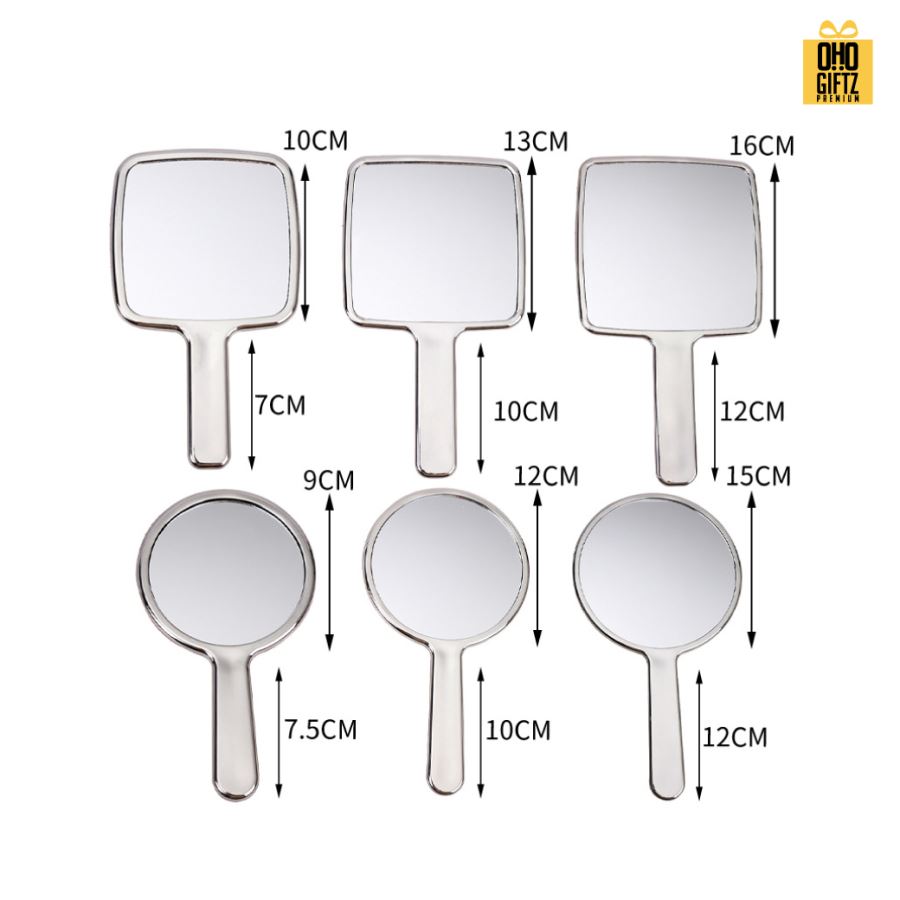 กระจกพลาสติก abs สกรีนชื่อ สกรีนโลโก้  ทำเป็นของพรีเมี่ยมได้