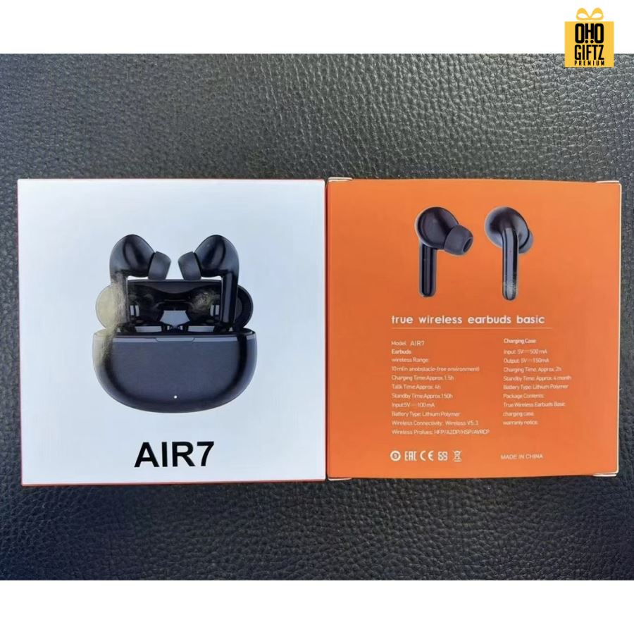 หูฟังบลูทูธไร้สายพร้อมกล่องชาร์จ สกรีนชื่อ สกรีนโลโก้ ทำเป็นของพรีเมี่ยมได้ 