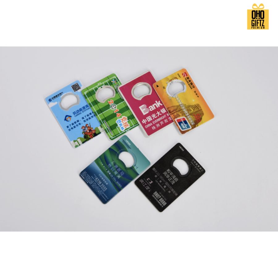 ที่เปิดขวดการ์ด พิมพ์ไม่จำกัดสี สกรีนโลโก้  ทำเป็นของพรีเมี่ยมได้