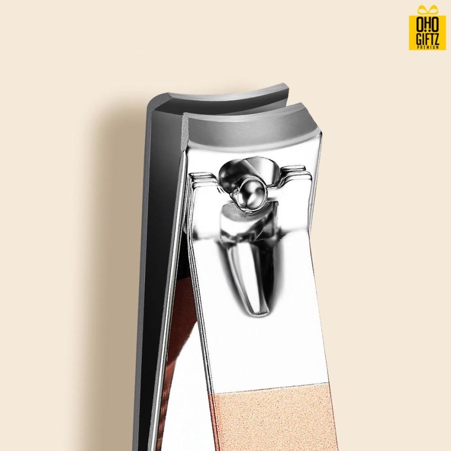 ชุดที่ตัดเล็บสีโรสโกลด์ สกรีนชื่อร้าน ทำเป็นของพรีเมี่ยมได้