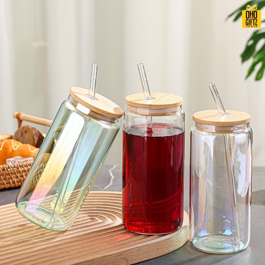 แก้วฝาไม้พร้อมหลอด สกรีนชื่อ สกรีนโลโก้ ทำเป็นของพรีเมี่ยมได้