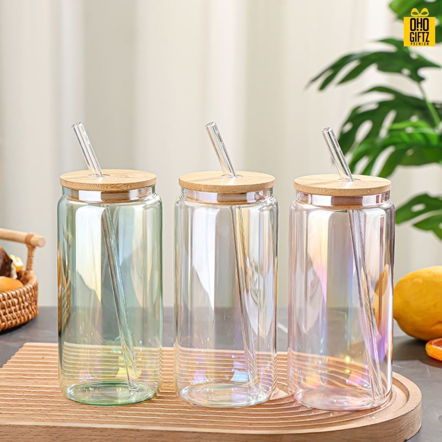 แก้วฝาไม้พร้อมหลอด สกรีนชื่อ สกรีนโลโก้ ทำเป็นของพรีเมี่ยมได้