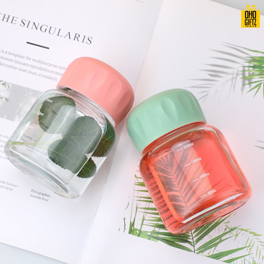 ขวดแก้วMini สกรีนชื่อ เลเซอร์โลโก้ฟรี  ทำเป็นของพรีเมี่ยมได้