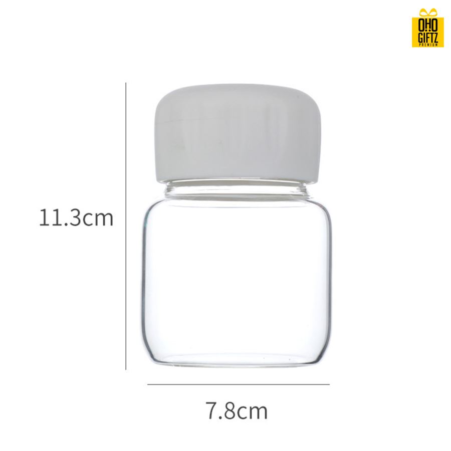 ขวดแก้วMini สกรีนชื่อ เลเซอร์โลโก้ฟรี  ทำเป็นของพรีเมี่ยมได้