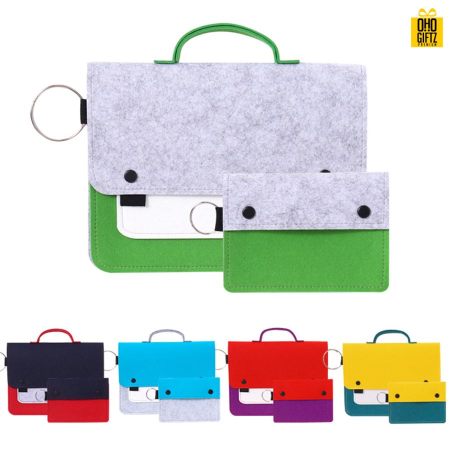 กระเป๋าใส่แล็ปท็อปผ้า Felt สกรีนโลโก้ ทำเป็นของพรีเมี่ยม ของที่ระลึก