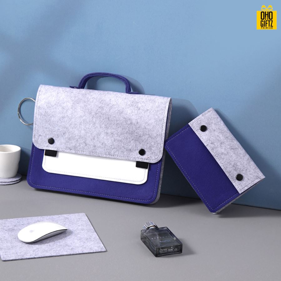 กระเป๋าใส่แล็ปท็อปผ้า Felt สกรีนโลโก้ ทำเป็นของพรีเมี่ยม ของที่ระลึก