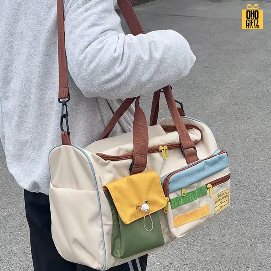 กระเป๋าใส่เสื้อผ้า ฟิตเนส สกรีนโลโก้ ทำเป็นของพรีเมี่ยมได้