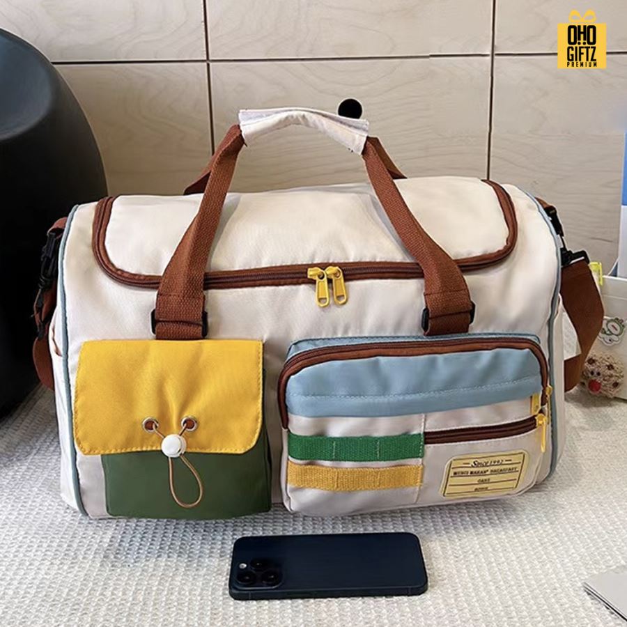 กระเป๋าใส่เสื้อผ้า ฟิตเนส สกรีนโลโก้ ทำเป็นของพรีเมี่ยมได้