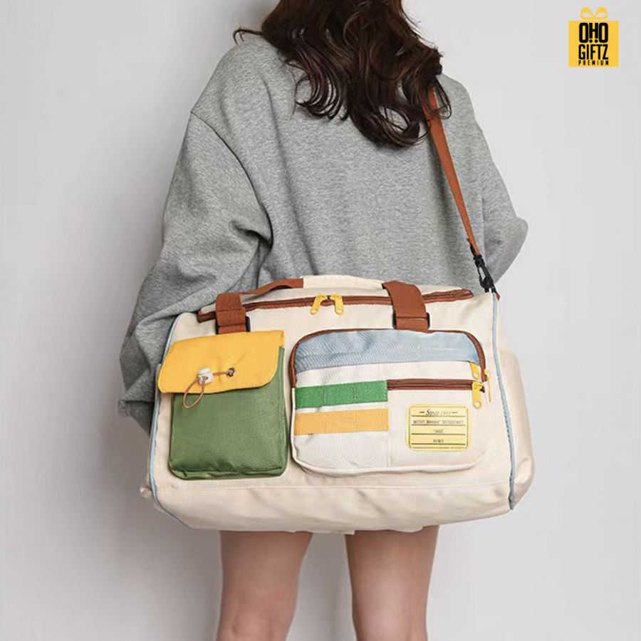 กระเป๋าใส่เสื้อผ้า ฟิตเนส สกรีนโลโก้ ทำเป็นของพรีเมี่ยมได้