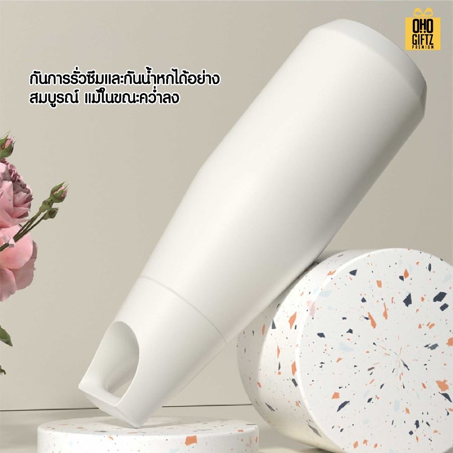 ขวดน้ำสแตนเลสสไตล์ญี่ปุ่น สกรีนโลโก้ ทำเป็นของพรีเมี่ยมได้