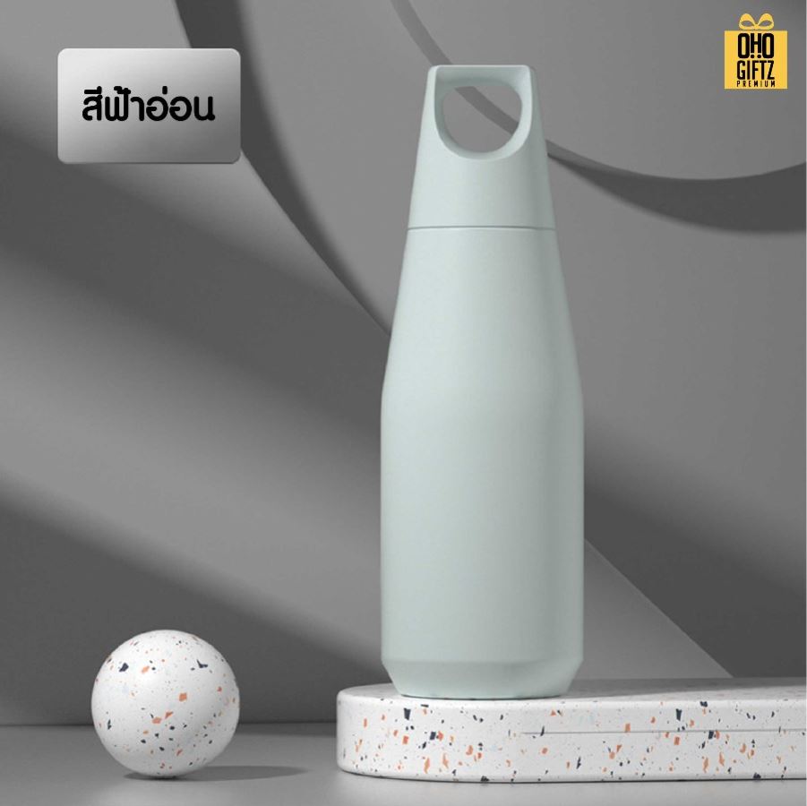 ขวดน้ำสแตนเลสสไตล์ญี่ปุ่น สกรีนโลโก้ ทำเป็นของพรีเมี่ยมได้