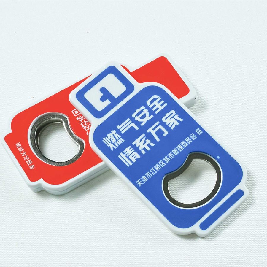 ที่เปิดขวดแม่เหล็กติดตู้เย็น ทรงถังแก๊ส สกรีนโลโก้ ทำเป็นของพรีเมี่ยมได้