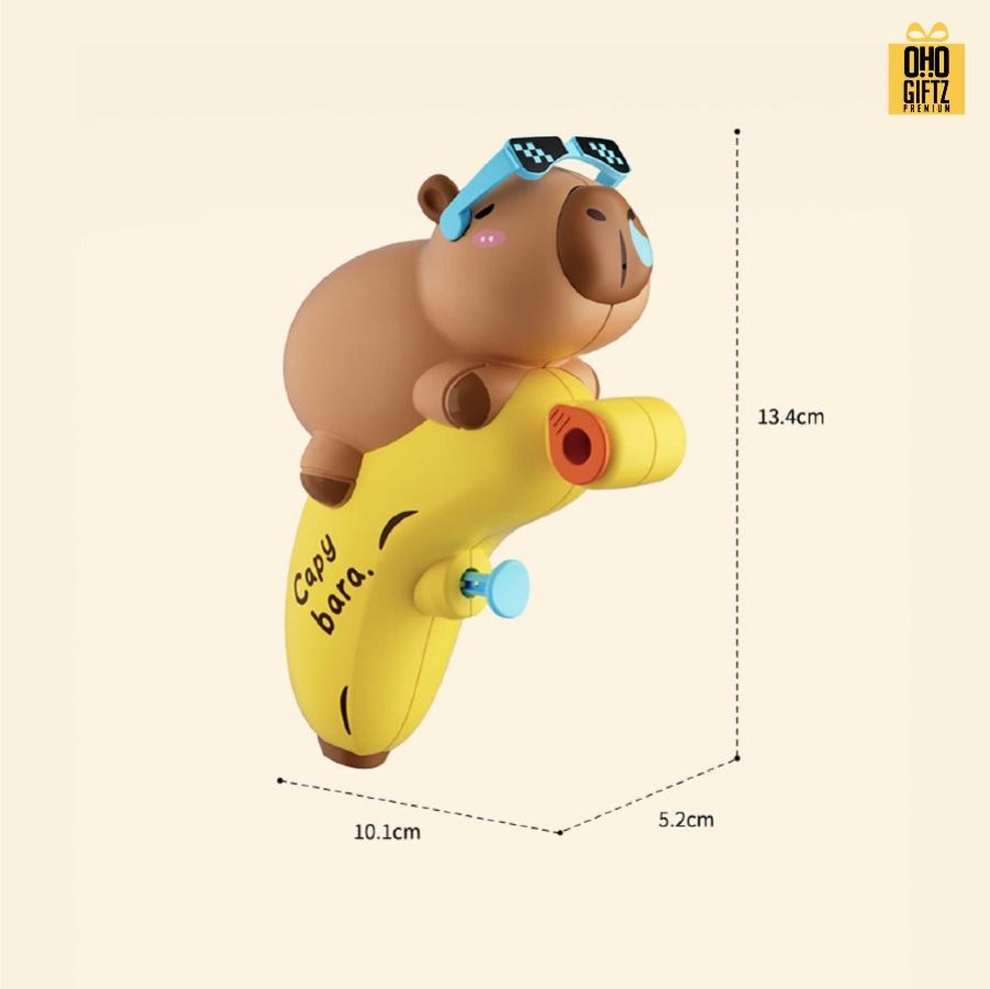 ปืนฉีดน้ำคาปิบาราขี่กล้วย สกรีนโลโก้ ทำเป็นของพรีเมี่ยม