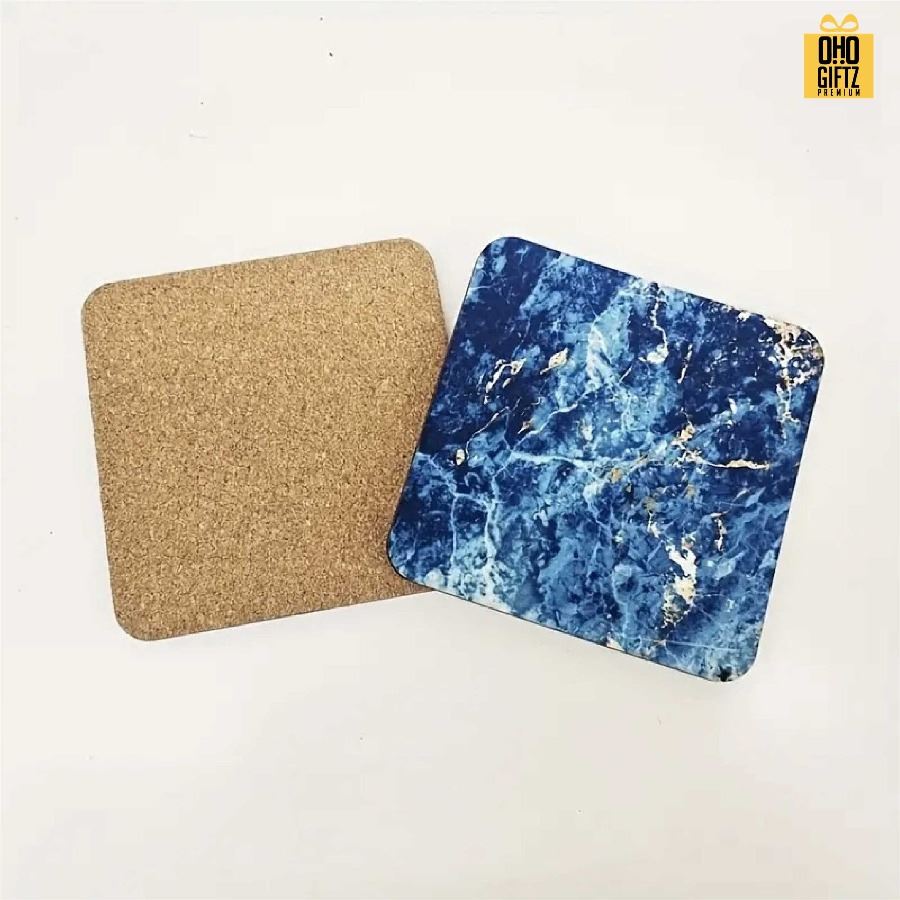 แผ่นรองแก้วน้ำไม้ MDF พิมพ์ไม่จำกัดสี สกรีนโลโก้ได้ พิมพ์ภาพได้