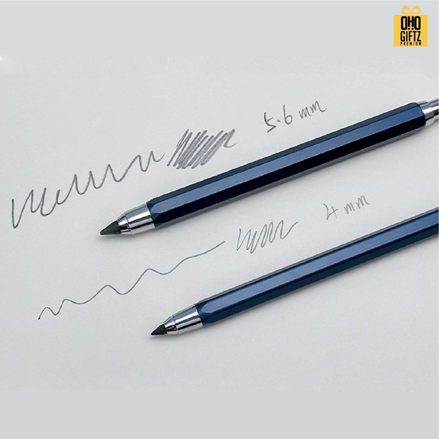 ดินสอกดวาดรูป 2B ด้ามโลหะ สกรีนชื่อ สกรีนโลโก้ ทำเป็นของพรีเมี่ยมได้