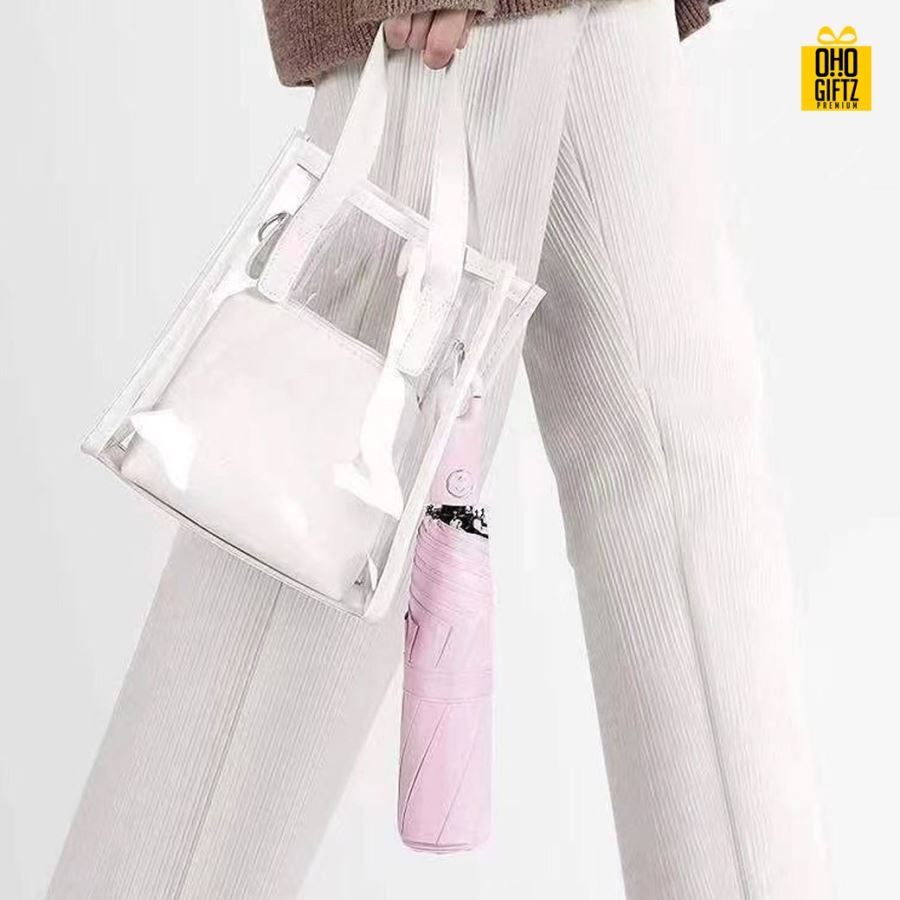 ร่มกันแดดขนาดเล็ก สกรีนโลโก้ ทำเป็นสินค้าพรีเมี่ยม ของชำร่วย