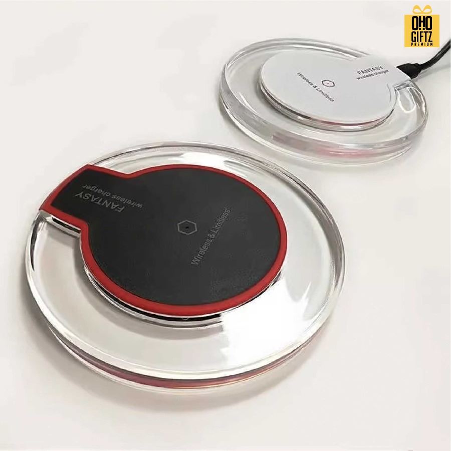 Wireless Charger สกรีนชื่อ,โลโก้ ทำเป็นของพรีเมี่ยมได้