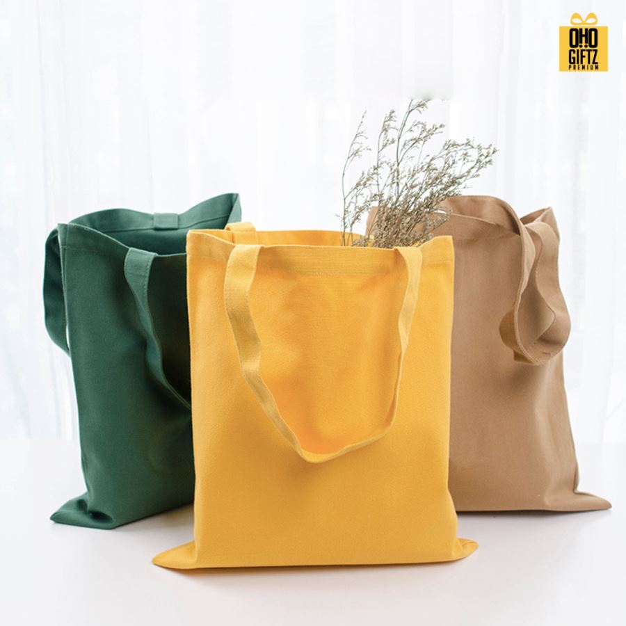 กระเป๋าผ้า Cotton สกรีนโลโก้ ทำเป็นของพรีเมี่ยมได้