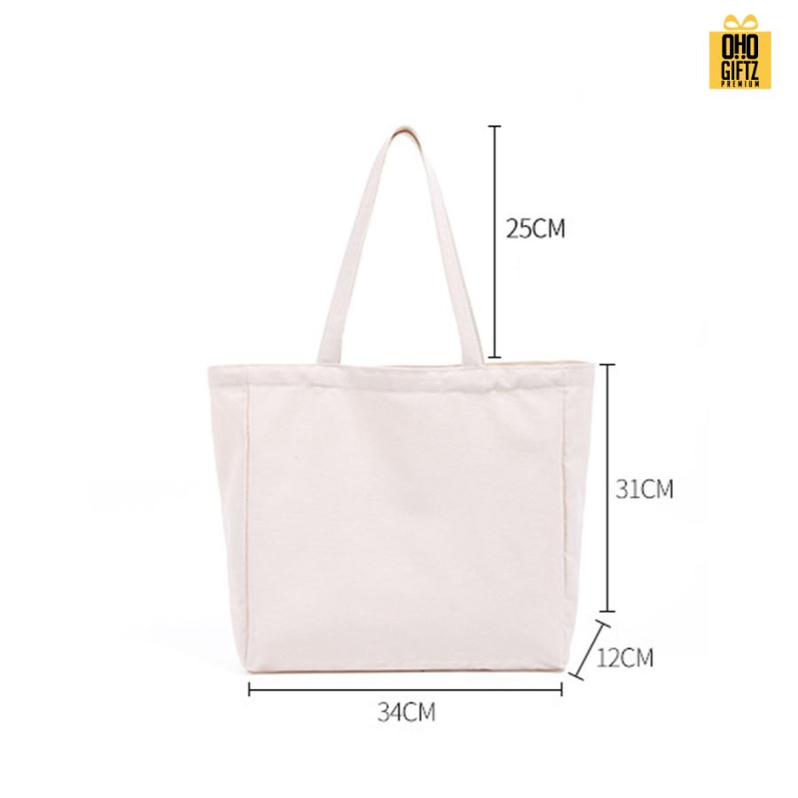 กระเป๋าผ้า Cotton สกรีนโลโก้ ทำเป็นของพรีเมี่ยมได้