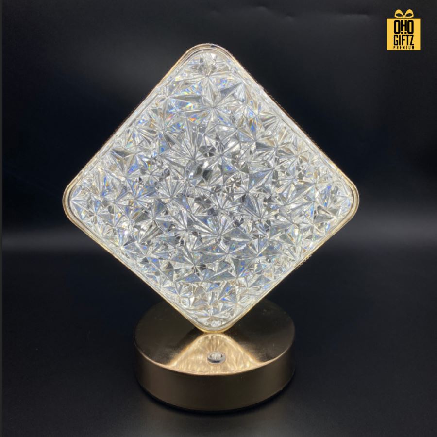 โคมไฟคริสตัลอะคริลิคหรูหรา สกรีนโลโก้ ทำเป็นของพรีเมี่ยม ของที่ระลึกได้