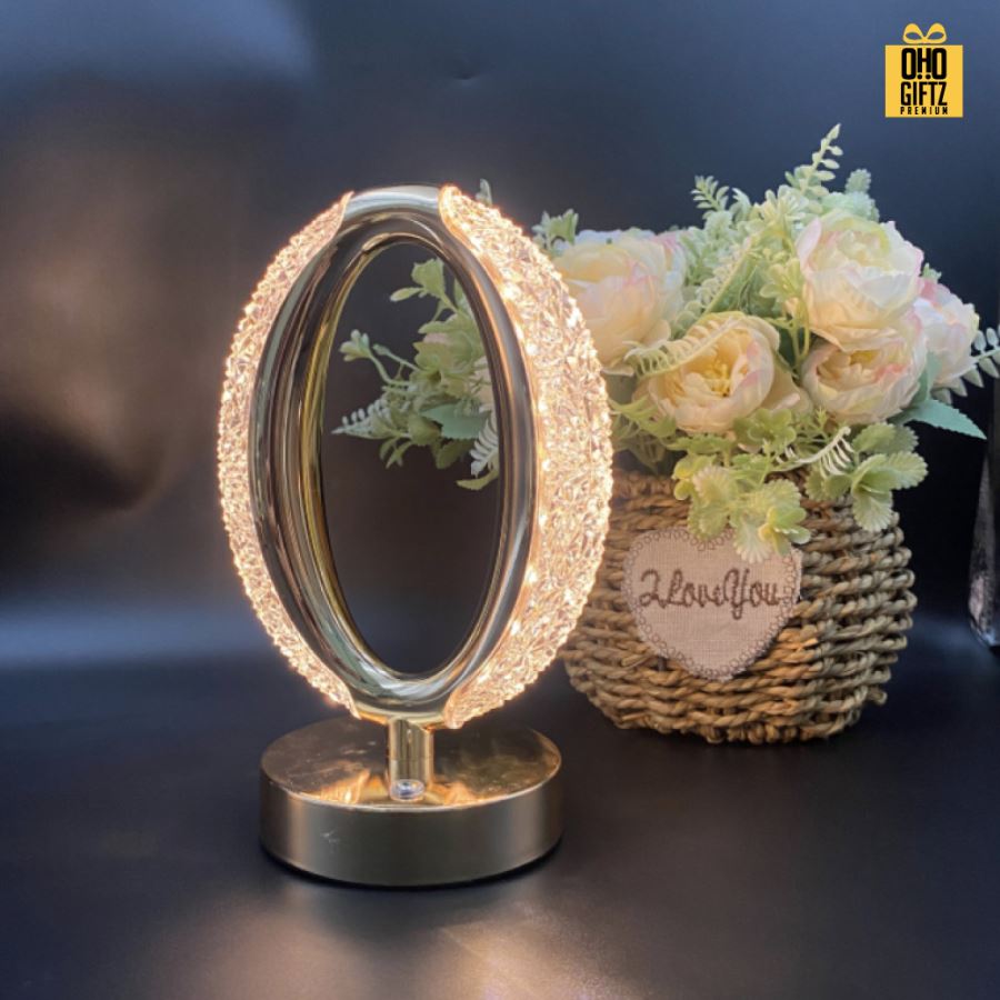 โคมไฟคริสตัลอะคริลิคหรูหรา สกรีนโลโก้ ทำเป็นของพรีเมี่ยม ของที่ระลึกได้