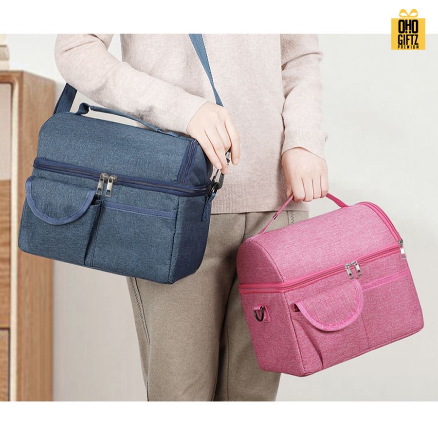 กระเป๋าเก็บความร้อน-เย็น สกรีนโลโก้  ทำเป็นของพรีเมี่ยม