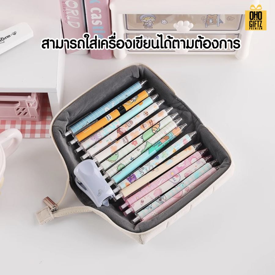 กระเป๋าใส่เครื่องสำอาง เครื่องเขียน สกรีนโลโก้ ทำเป็นของพรีเมี่ยม