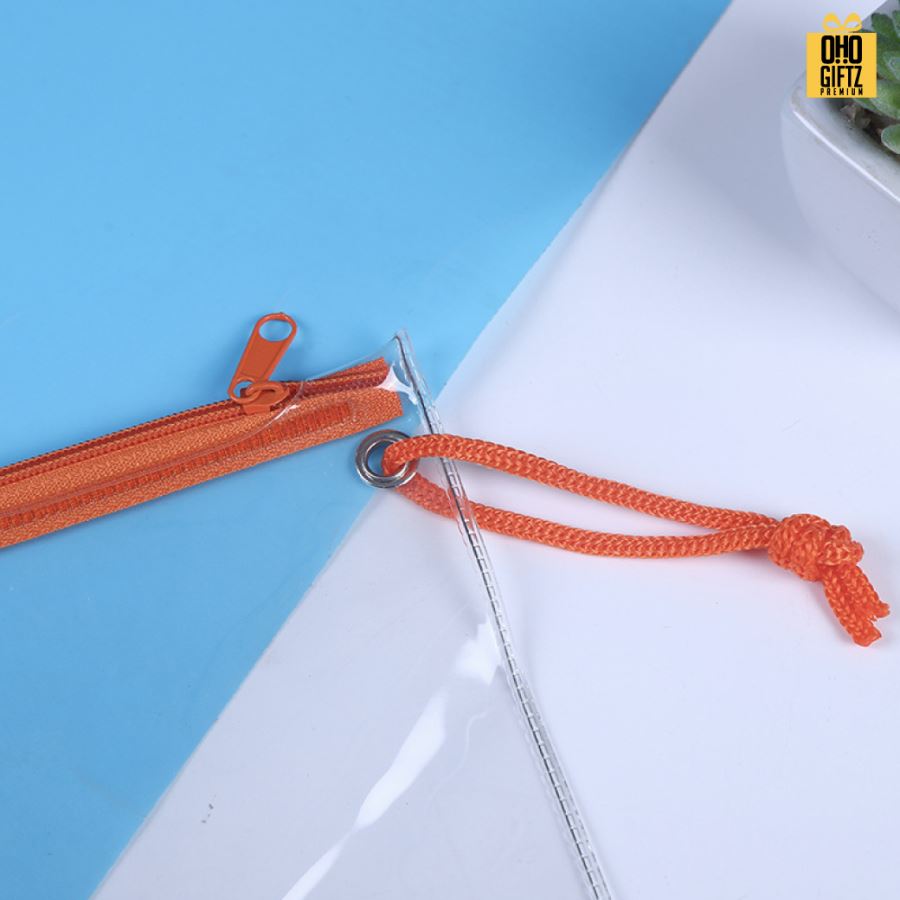 กระเป๋าใส่เครื่องเขียน PVC สกรีนโลโก้ ทำเป็นของพรีเมี่ยม