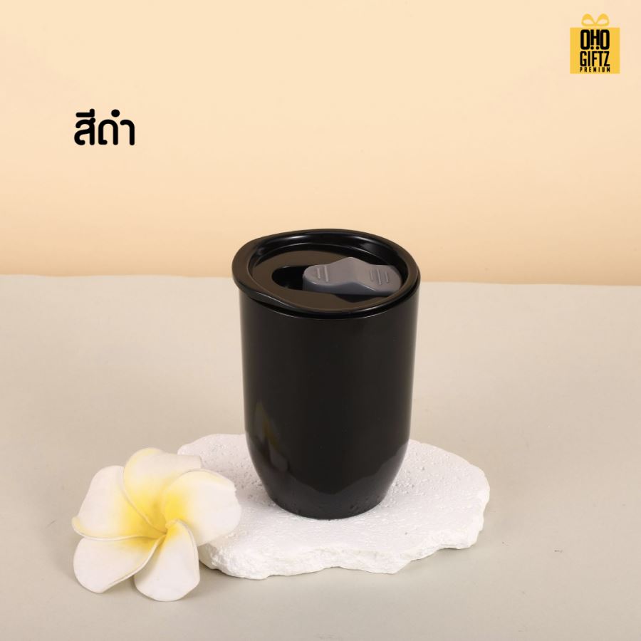 ถ้วยน้ำพลาสติคทรง U สกรีนโลโก้ ทำเป็นของพรีเมี่ยมได้