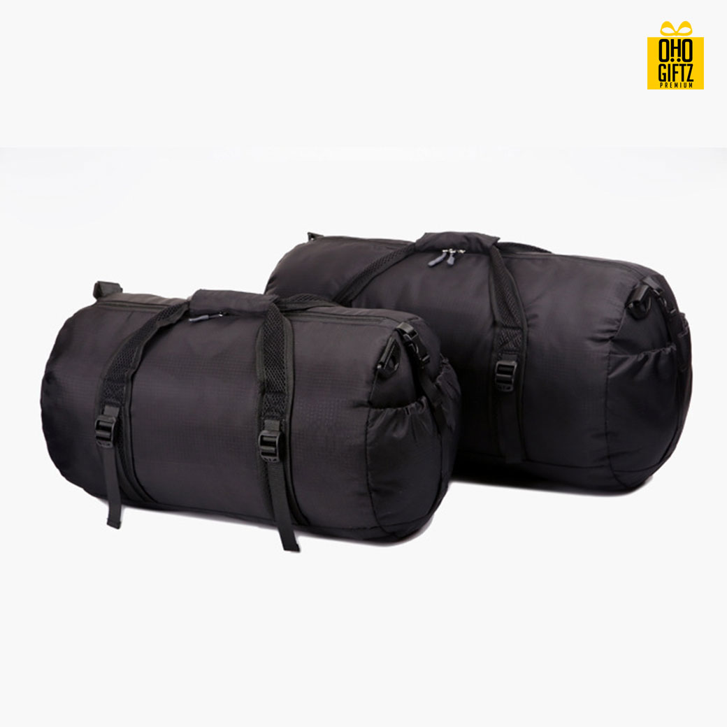 กระเป๋าใส่เสื้อผ้าทรงยาวพับเก็บได้ Folding Travel Bag สกรีนโลโก้ ขั้นต่ำ 100 ชิ้น