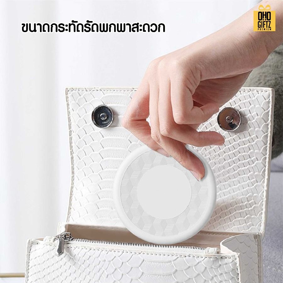 ชุดกล่องเก็บสายชาร์จ USB พร้อมกระจก สกรีนชื่อ โลโก้ ทำเป็นของพรีเมี่ยมได้