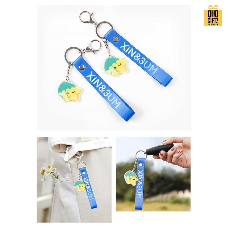 สายคล้องมือห้อยอะคริลิค ดีไซน์ตามต้องการ สกรีนโลโก้ ทำของพรีเมี่ยมได้