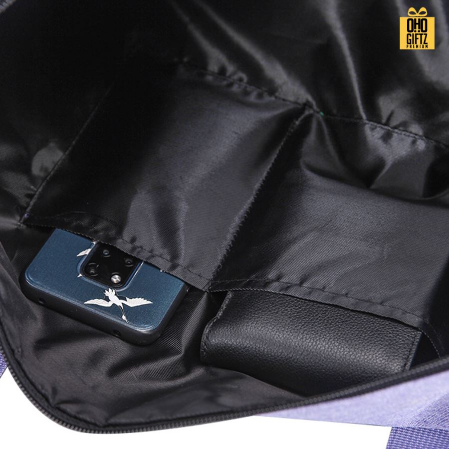 กระเป๋าใส่เสื้อผ้าเดินทาง สกรีนชื่อ สกรีนโลโก้ ทำเป็นของพรีเมี่ยมได้