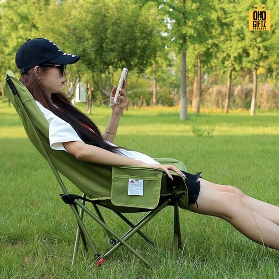เก้าอี้ปิคนิคแบบพกพาปรับเอนนอนได้ 3 ระดับ สกรีนโลโก้ ทำเป็นของพรีเมี่ยมได้