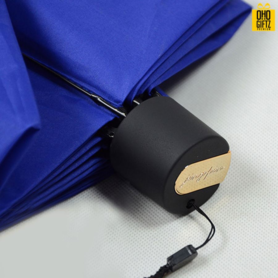 ร่มพับขอบลายตาราง สกรีนโลโก้ ทำเป็นสินค้าพรีเมี่ยม ของชำร่วย ของที่ระลึก