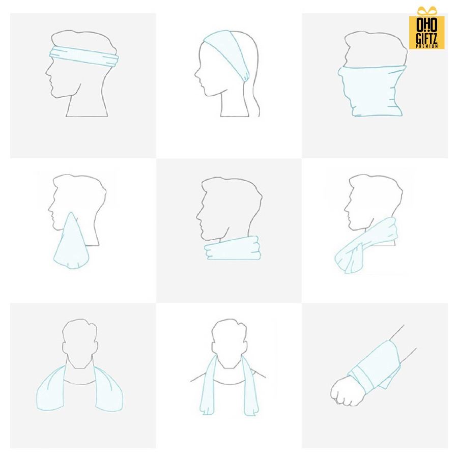 ผ้าชุบน้ำแล้วเย็นสำหรับออกกำลังกายพร้อมกล่อง ผลิตโลโก้ เย็บลาเบล ทำเป็นของพรีเมี่ยมได้