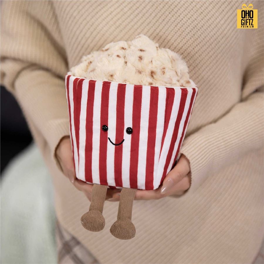 Popcorn ตุ๊กตาน่ารัก สกรีนโลโก้ ทำเป็นของพรีเมี่ยมได้ 