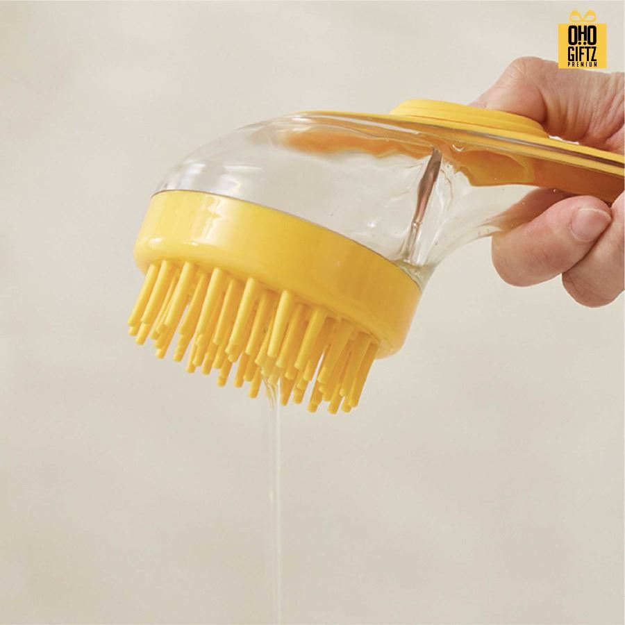 แปรงอาบน้ำสุนัข สัตว์เลี้ยง สกรีนโลโก้ ทำเป็นของพรีเมี่ยมได้