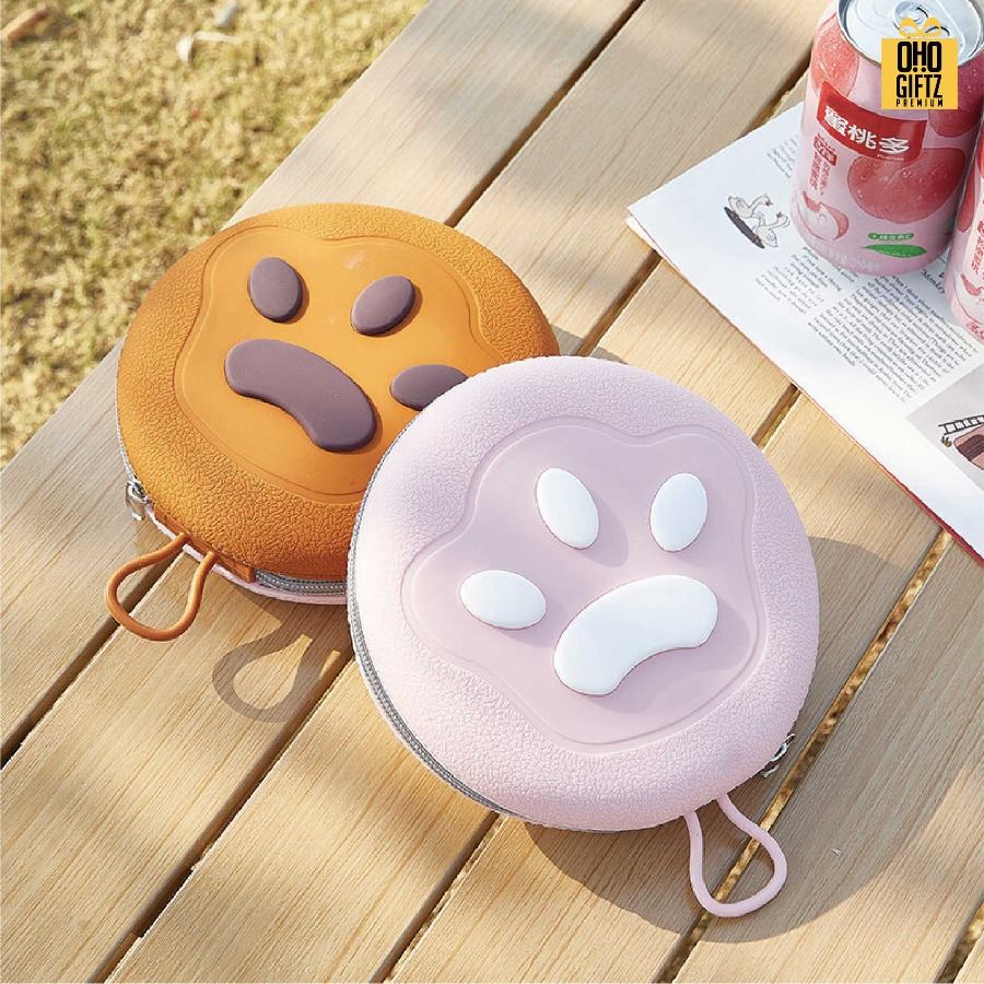 ชามอาหารสัตว์เลี้ยงแบบพกพา พร้อมกระเป๋าใส่ สกรีนโลโก้ ทำเป็นของพรีเมี่ยม