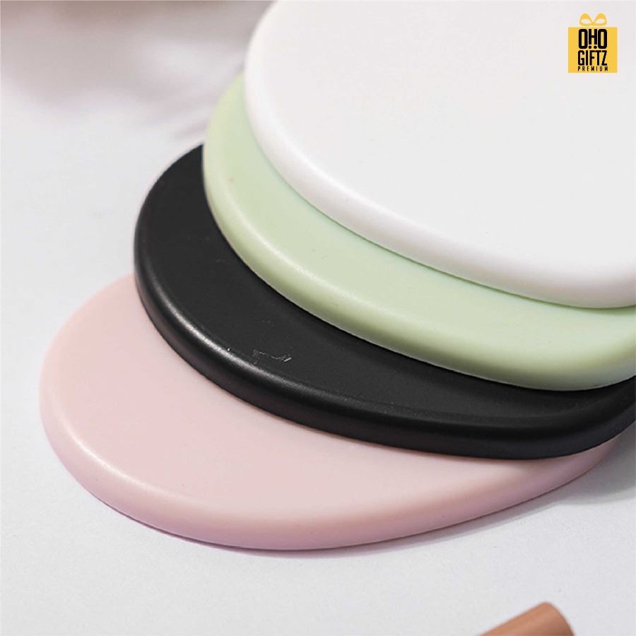 กระจกหัวใจพกพา สกรีนชื่อ สกรีนโลโก้ ทำเป็นของพรีเมี่ยมได้