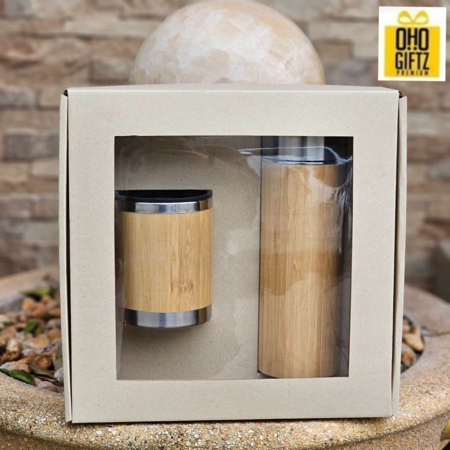 Gift Set กระบอกน้ำแก้วน้ำพร้อมกล่อง สกรีนโลโก้ ทำเป็นของพรีเมี่ยม ของชำร่วย