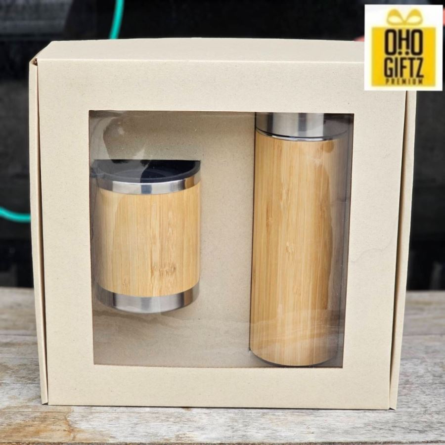 Gift Set กระบอกน้ำแก้วน้ำพร้อมกล่อง สกรีนโลโก้ ทำเป็นของพรีเมี่ยม ของชำร่วย