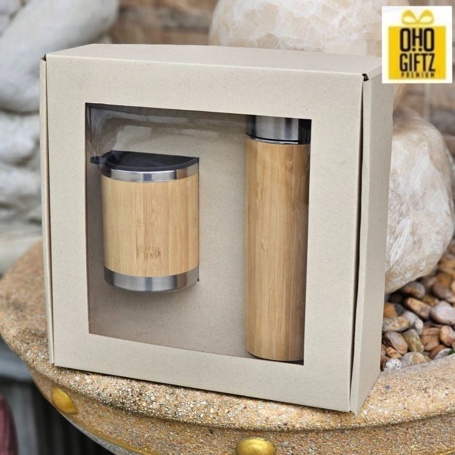 Gift Set กระบอกน้ำแก้วน้ำพร้อมกล่อง สกรีนโลโก้ ทำเป็นของพรีเมี่ยม ของชำร่วย