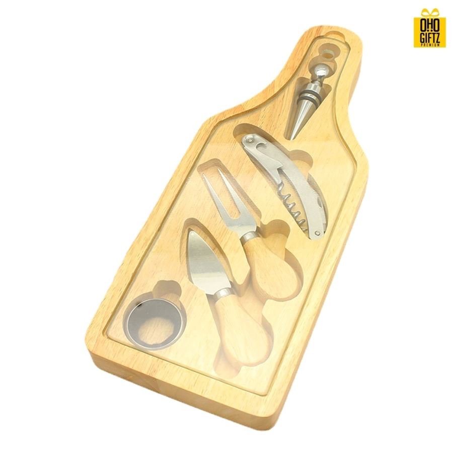 ชุดครัวกล่องไม้อเนกประสงค์ สกรีนโลโก้  ทำเป็นของพรีเมี่ยม