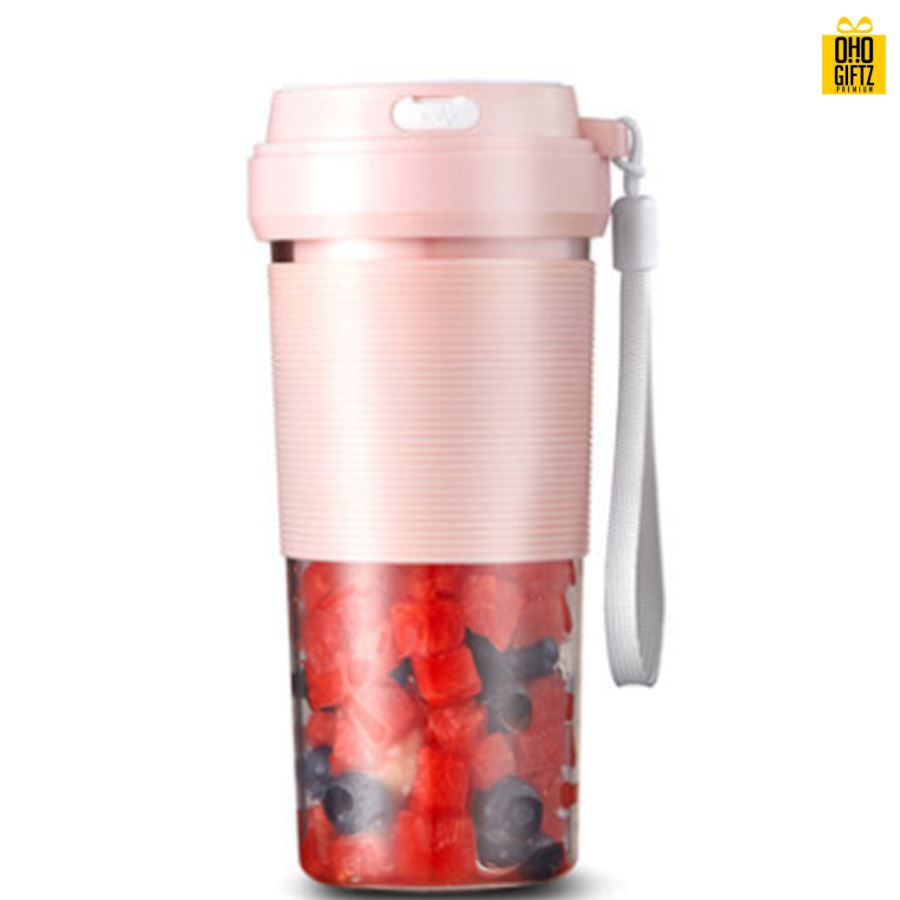 เครื่องปั่นผลไม้แบบพกพา สกรีนชื่อ สกรีนโลโก้ ทำเป็นของพรีเมี่ยมได้