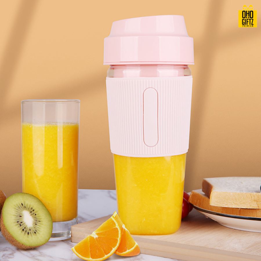 เครื่องปั่นผลไม้แบบพกพา สกรีนชื่อ สกรีนโลโก้ ทำเป็นของพรีเมี่ยมได้