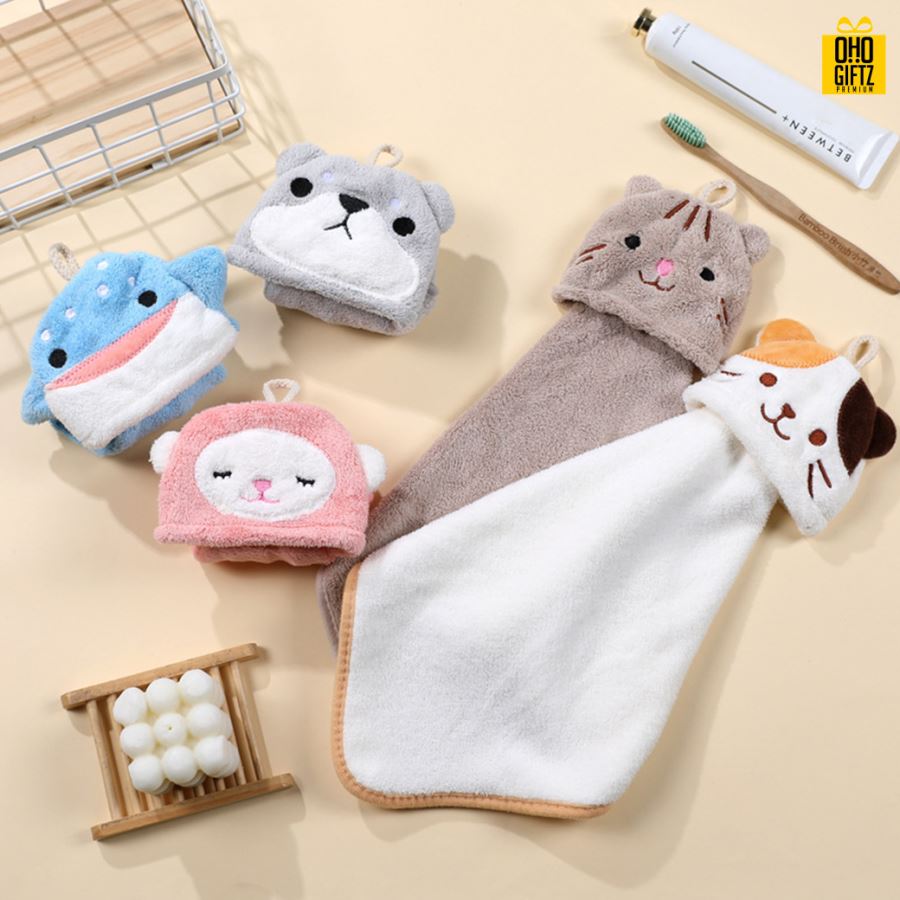 ผ้าเช็ดมือขนแกะหน้าสัตว์ ปักชื่อ, ติดลาเบล ทำเป็นของพรีเมี่ยมได้