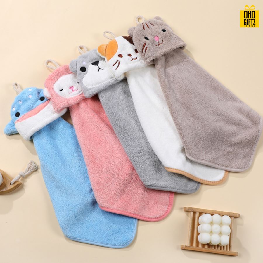 ผ้าเช็ดมือขนแกะหน้าสัตว์ ปักชื่อ, ติดลาเบล ทำเป็นของพรีเมี่ยมได้