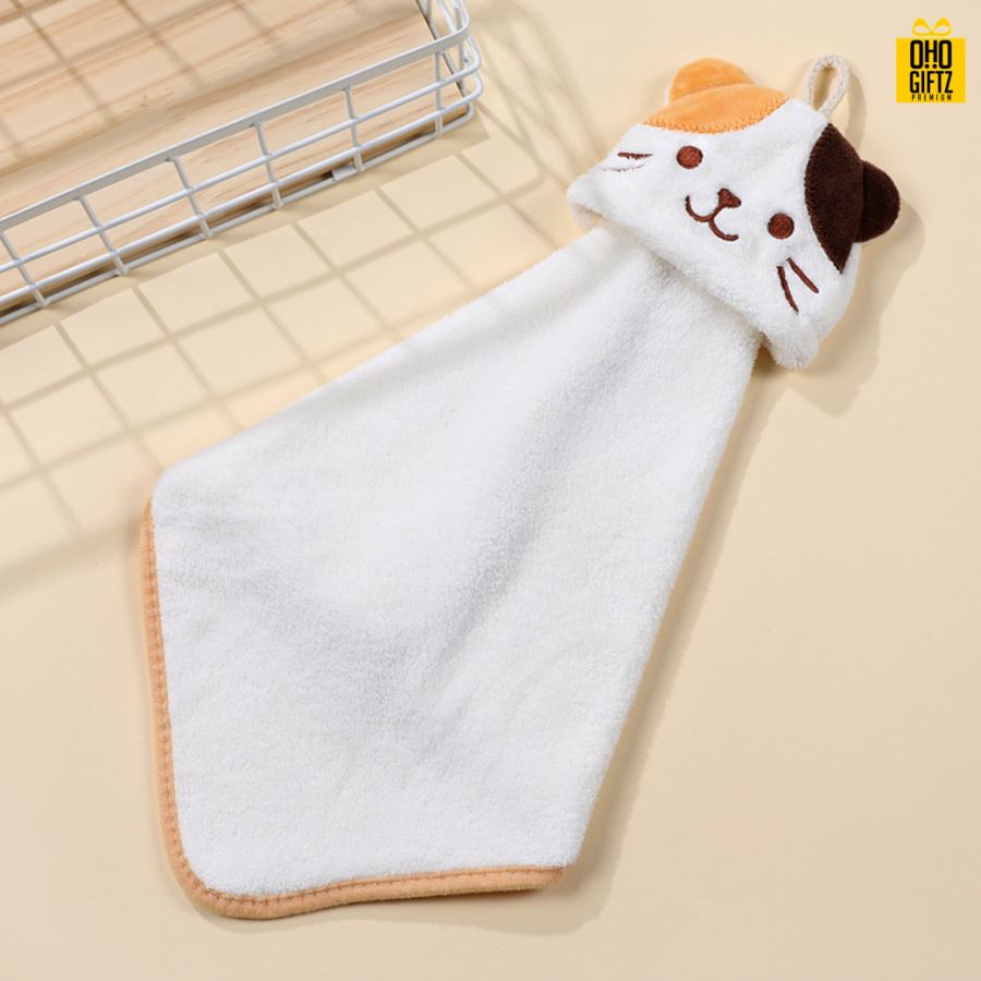 ผ้าเช็ดมือขนแกะหน้าสัตว์ ปักชื่อ, ติดลาเบล ทำเป็นของพรีเมี่ยมได้