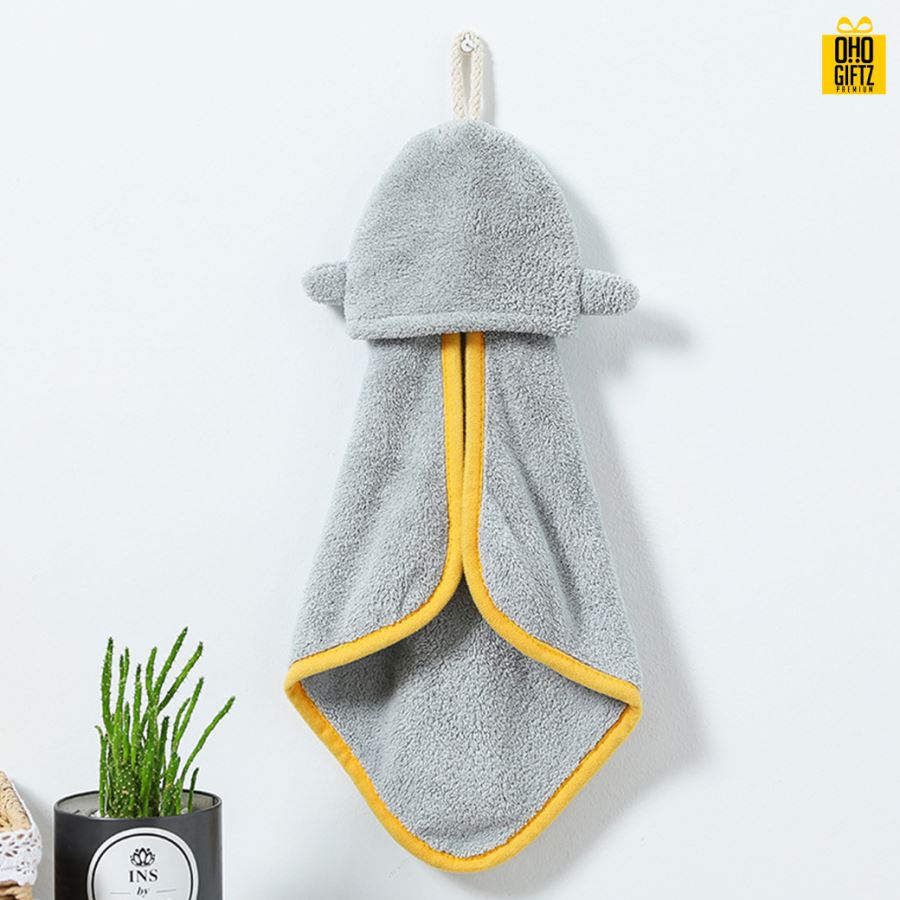 ผ้าเช็ดมือปลาฉลาม ปักชื่อ, ติดลาเบล ทำเป็นของพรีเมี่ยมได้